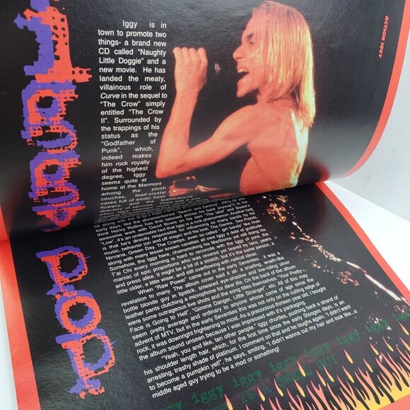 Kulture Deluxe Magazine Iggy Pop Vintage 1995 MST3K 90s Alt Rock Unread Stock - Picture 3 of 10